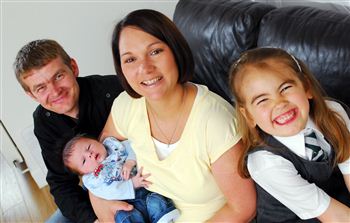 The McAuley family; Michael, Evan, Kerri and Chloe (left to right)