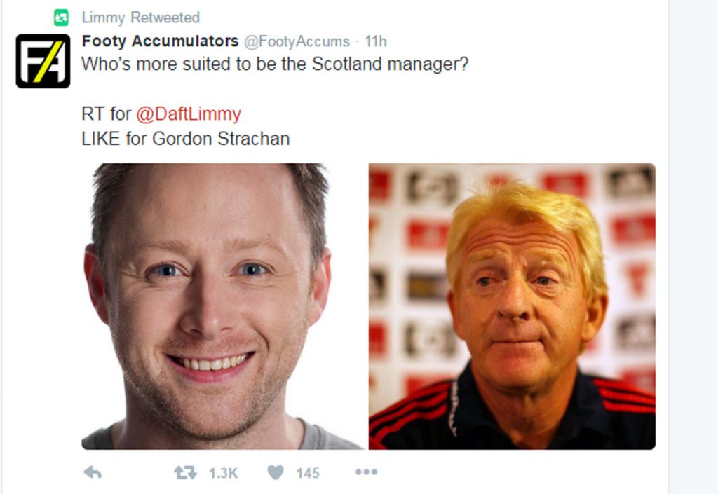 Limmy and Scotland manager Strachan