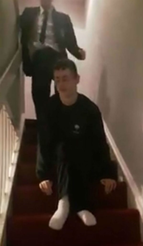 Family's shocking videos show disabled teenager forced to scramble up ...