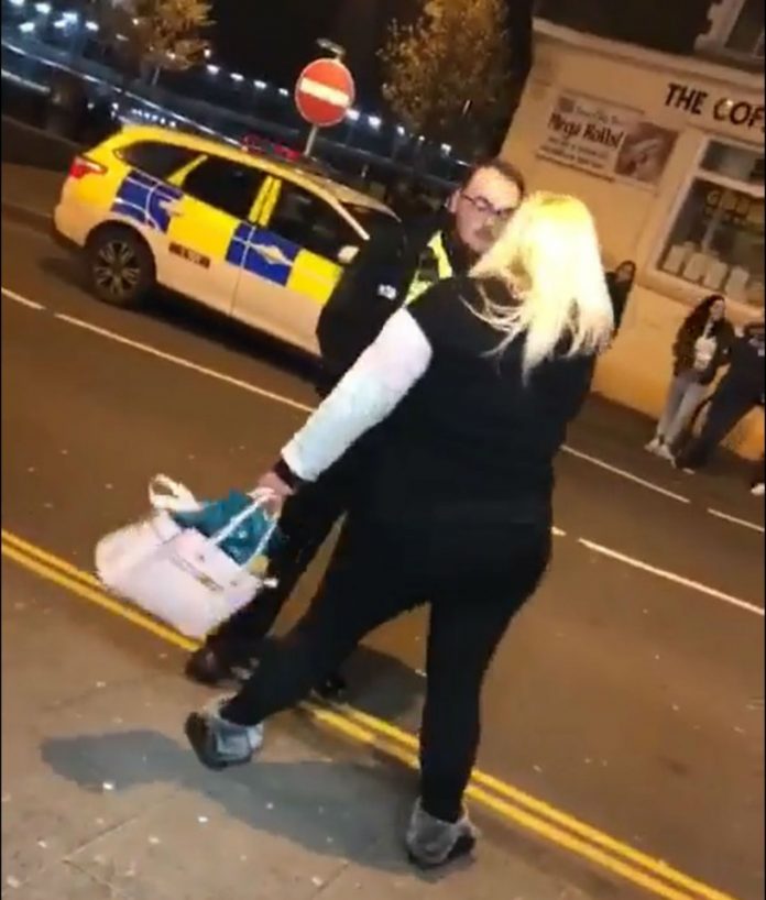 Arrest Me With Your Ck Hilarious Moment Drunk Woman Lifted For Trying To Twerk A Police 6747