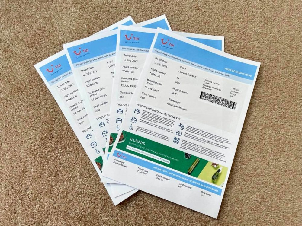 Their TUI boarding passes - Holiday News UK