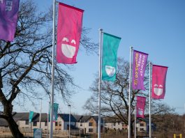 property PR photography, Dundas Flags