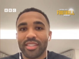 Callum Wilson discussing ex-manager Steven Pressley