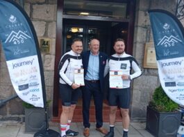 Members of the fundraising challenge set up by HIT Scotland and Crerar Hotels