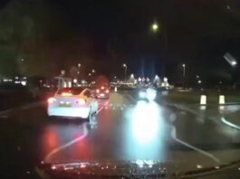 The careless motorist manages to wipe out another driver with their dangerous driving.