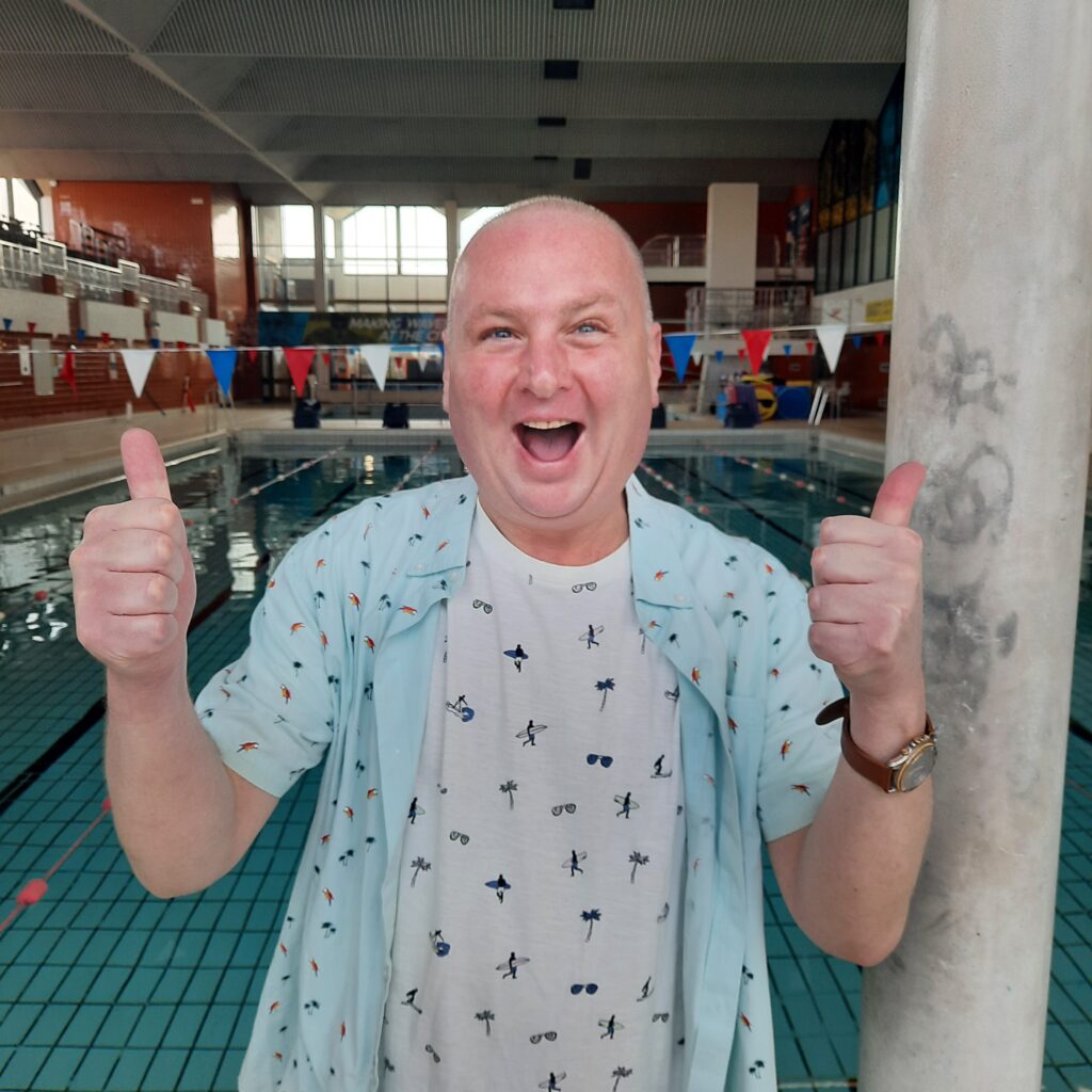 Local swimmer dives in to boost mental health | Scottish PR