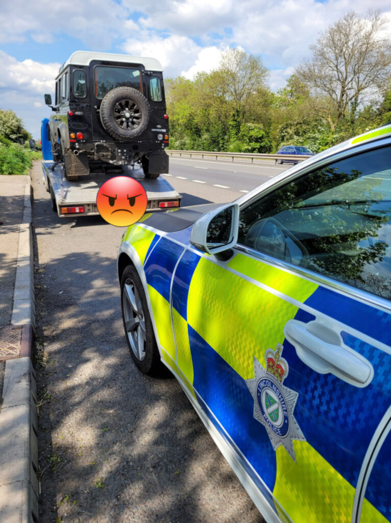 Police had the stolen vehicle delivered right to them.