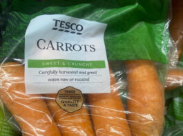 The shopper claimed that the carrots were grown on 'stolen land.'