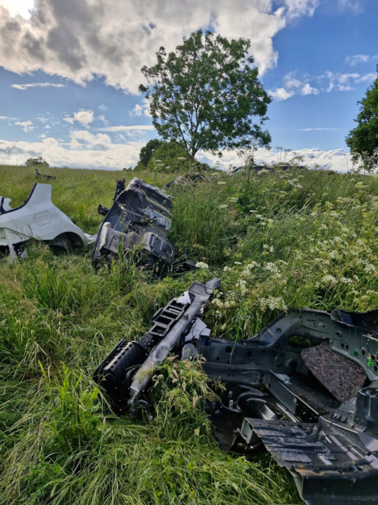 The fly tippers left identifying documents in the vehicles.