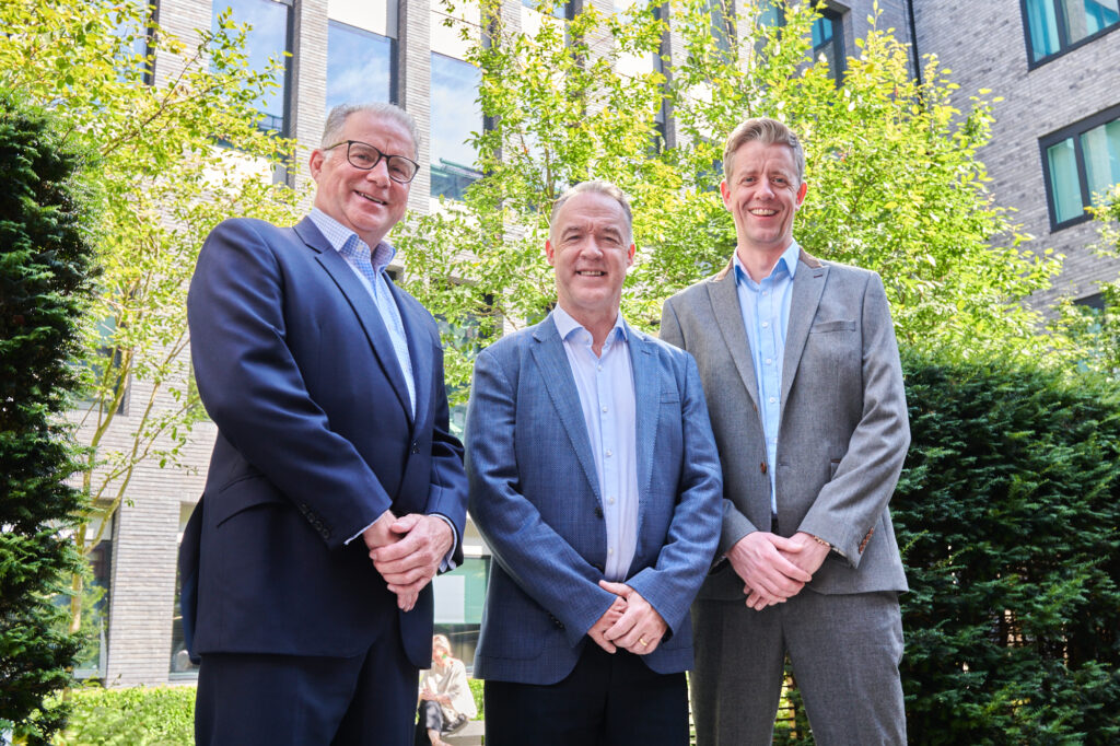 (L-R) Nick Horler, Non-Executive Chairman; Scott Martin, Group CEO and Mark Ritchie, Group CFO.