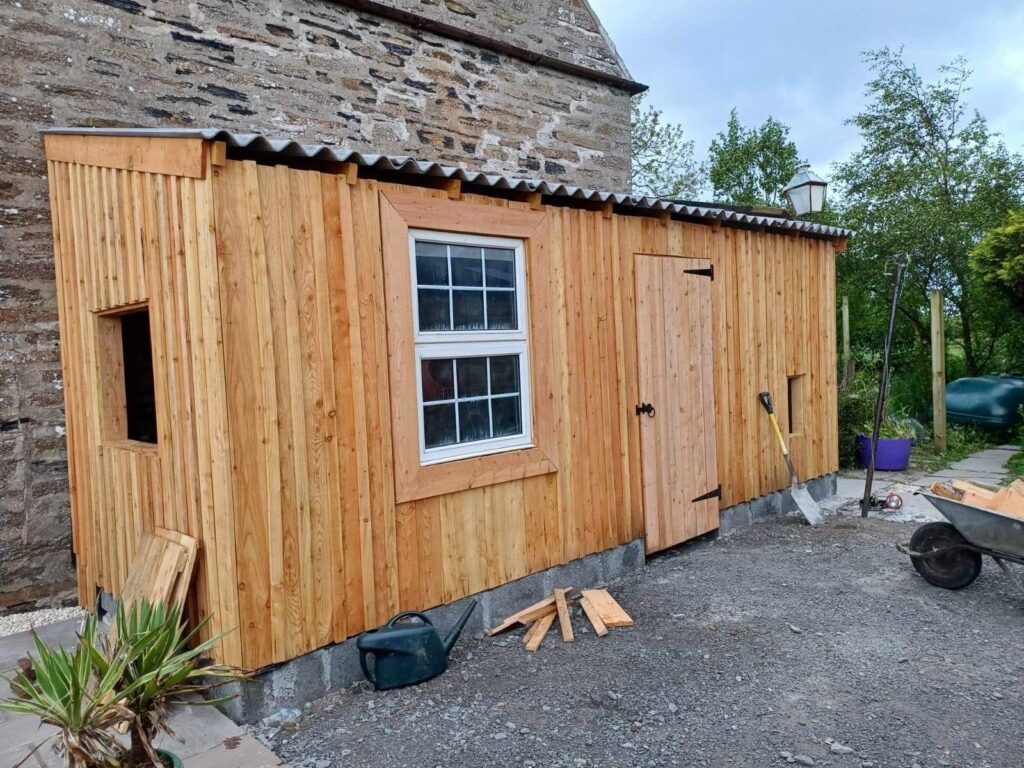 A garden room built by Hendry Builders and Joiners. Image supplied with release by Blueprint Media