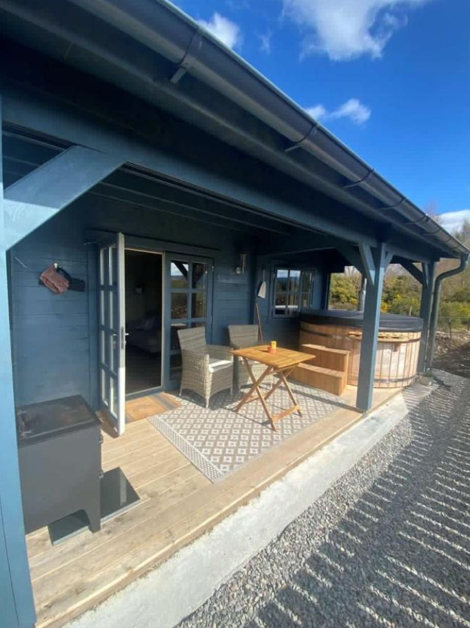 The veranda of one of Highland Hilly Huts' cabin. Image supplied with release by Frame Creates