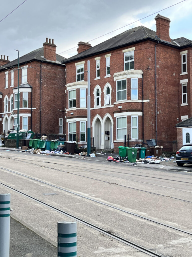 A street in the Hyson Green area of the city.