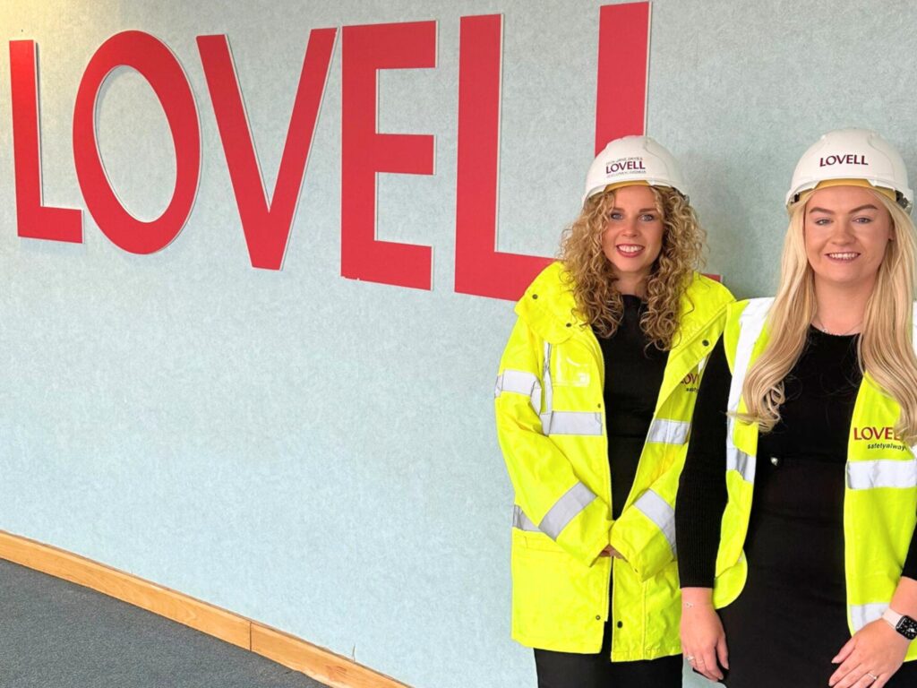 Erin Davies (L) and Abigale Kyle (R) smile as they join the Lovell as new hires