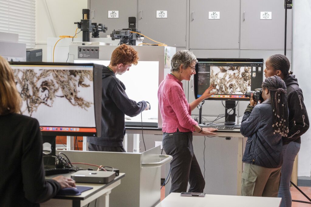 The RGBE invited the secondary school summer club along to the one millionth digitisation. Image supplied with release by Clark Communications