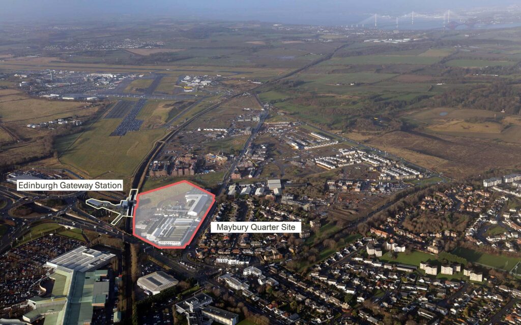 Aerial image of the proposed development. Image supplied with release by Orbit 