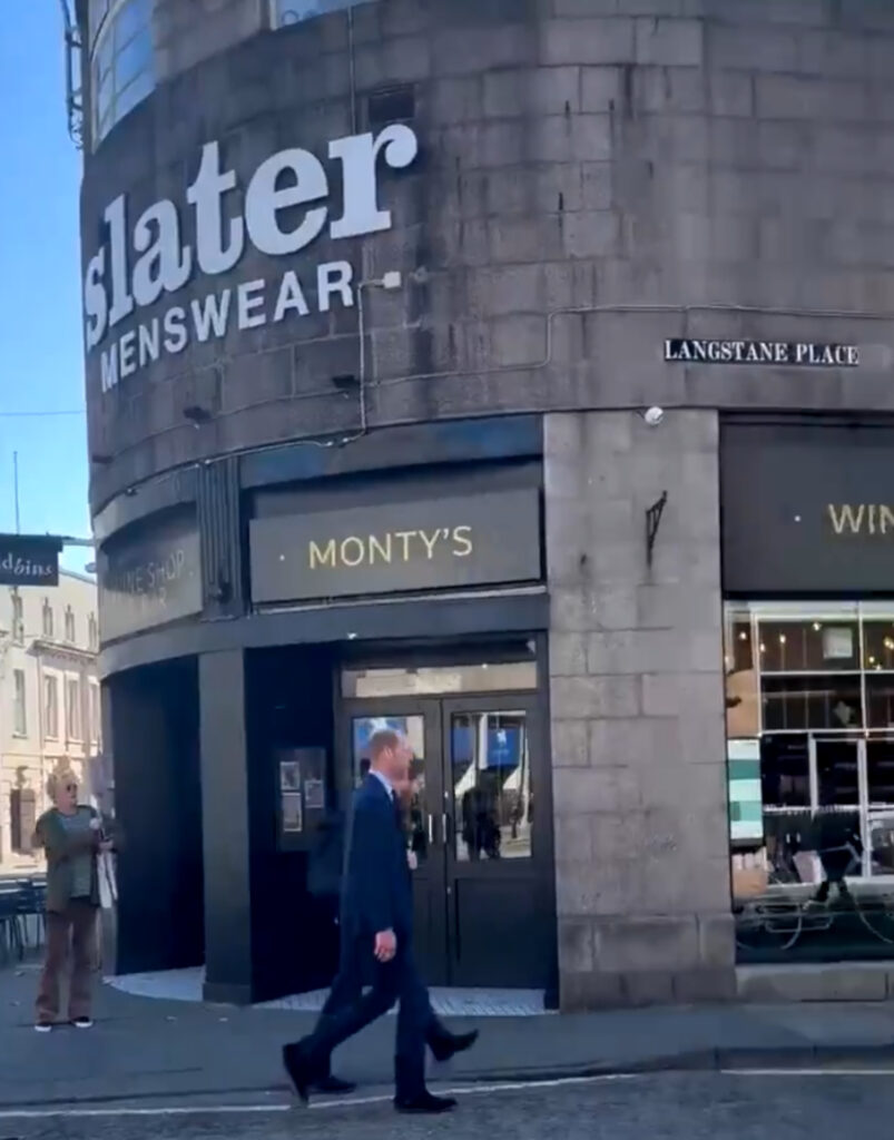 The Duke of Cambridge recieved an underwhelming welcome from Aberdeen locals.