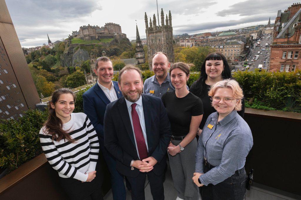 Ian Murray MP with Johnnie Walker Staff