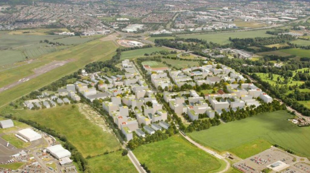 The proposed development on the outskirts of Edinburgh.