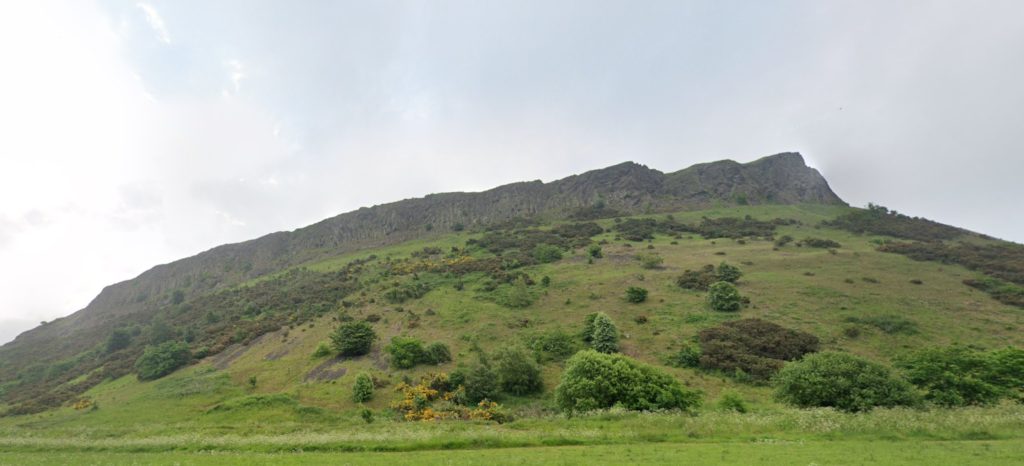 The crags reach 571 feet in height. (C) Google Maps.