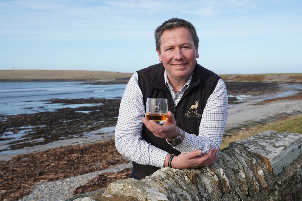 Stuart Brown of Deerness Distillery. Owner. Photo provided by Frame on behalf of Scotland Food & Drink.
