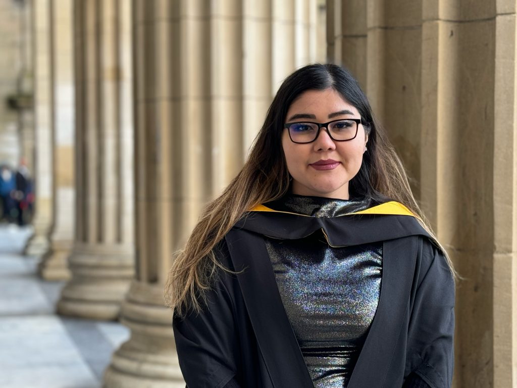 Madison Safdari delighted to receive her postgraduate