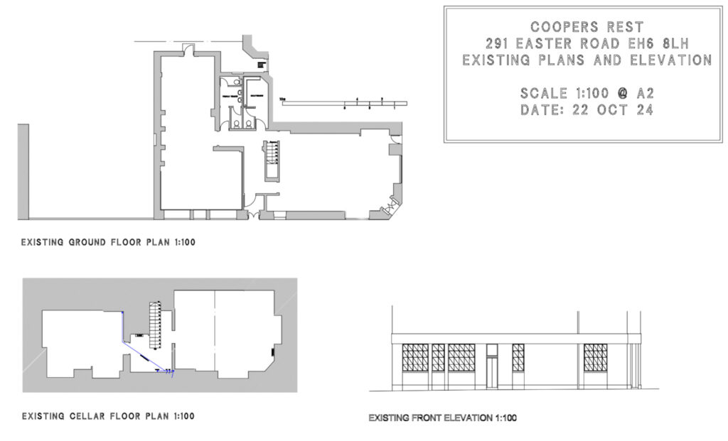 The request details plans to turn the secondary bar into a restaurant. (C) Edinburgh City Council.