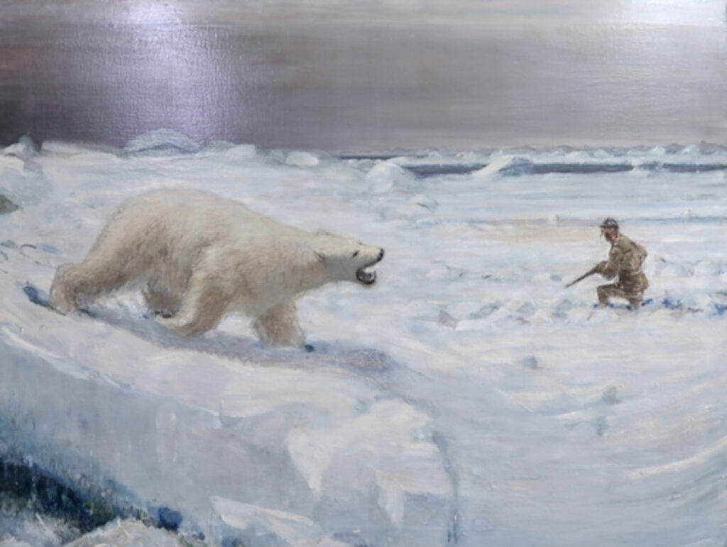 Edinburgh Zoo auctions off painting of polar bear about to be shot