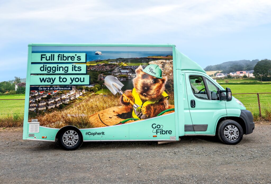 GoFibre Van. Image provided by Stripe Communications.