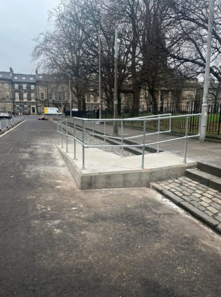 The divisive ramp in Charlotte Square (C) Jim Donaldson/Facebook