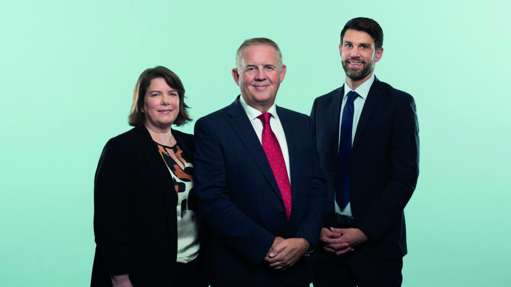 (L-R) An image of BTO's Caroline Carr (chair), Grant Hunter (managing partner) and John Dunlop (partner).