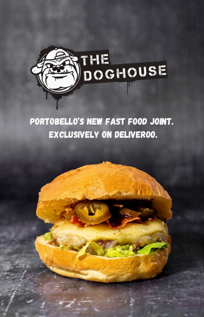 A graphic for Belmonte Catering's new endeavour - The Doghouse.