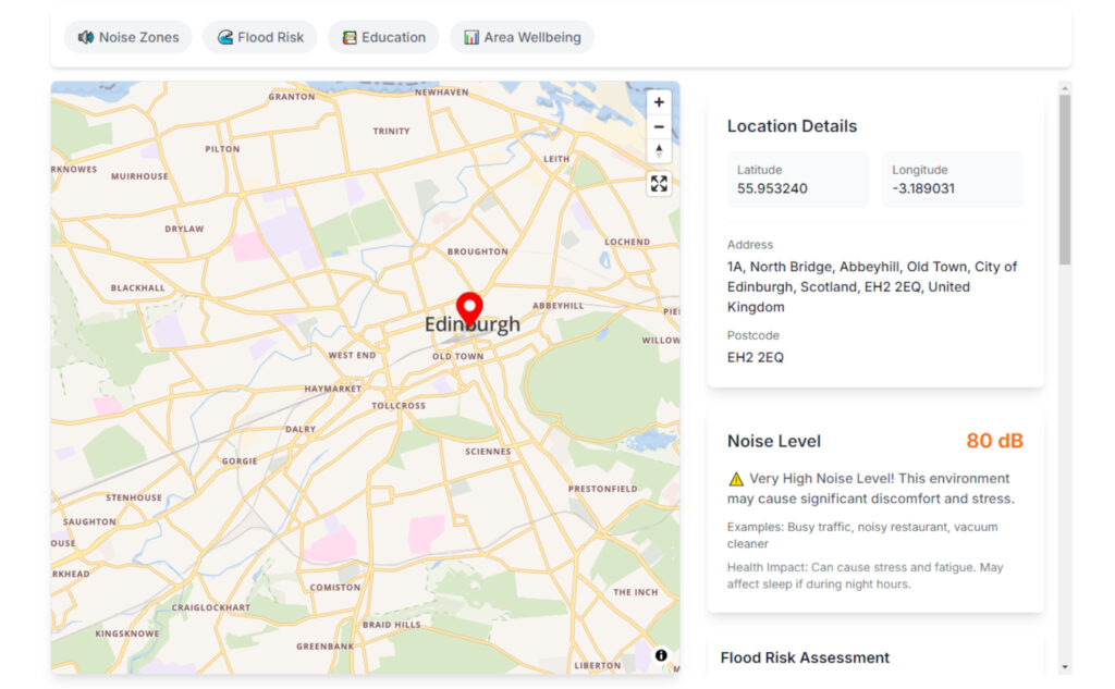 The tool allows house hunters to check out neighborhoods before they move in. (C) thathome.