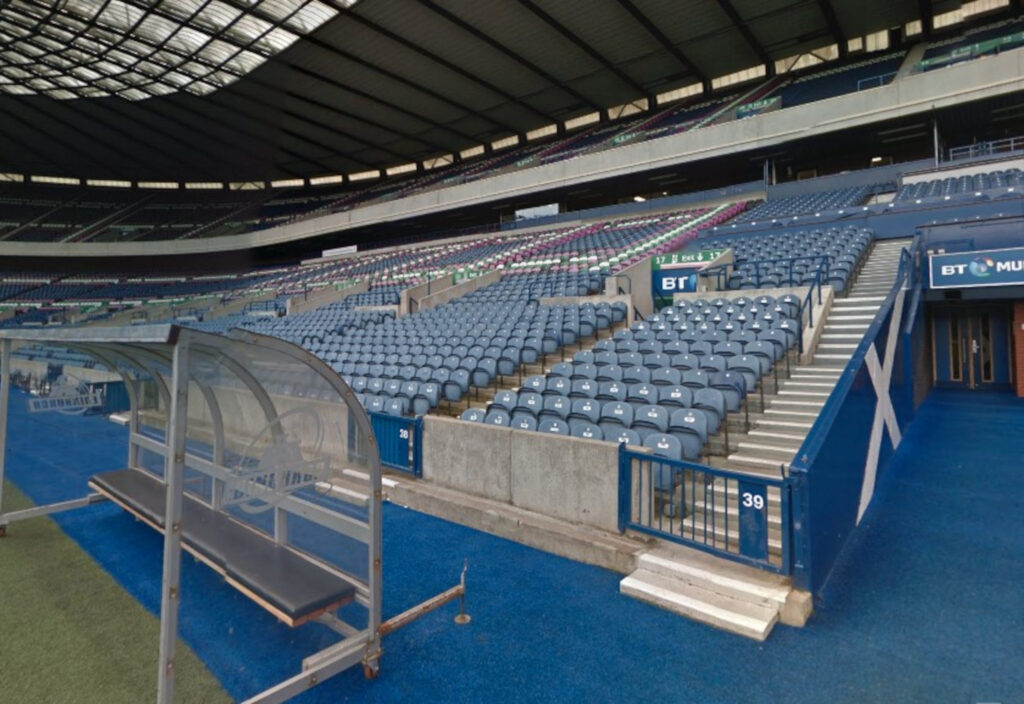 The inside of Scottish Gas Murrayfield. (C) Google Maps