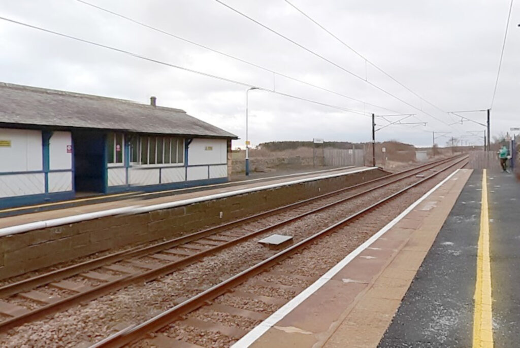 Acklington Railway Station, near to where the incident occurred. (C) Google Maps