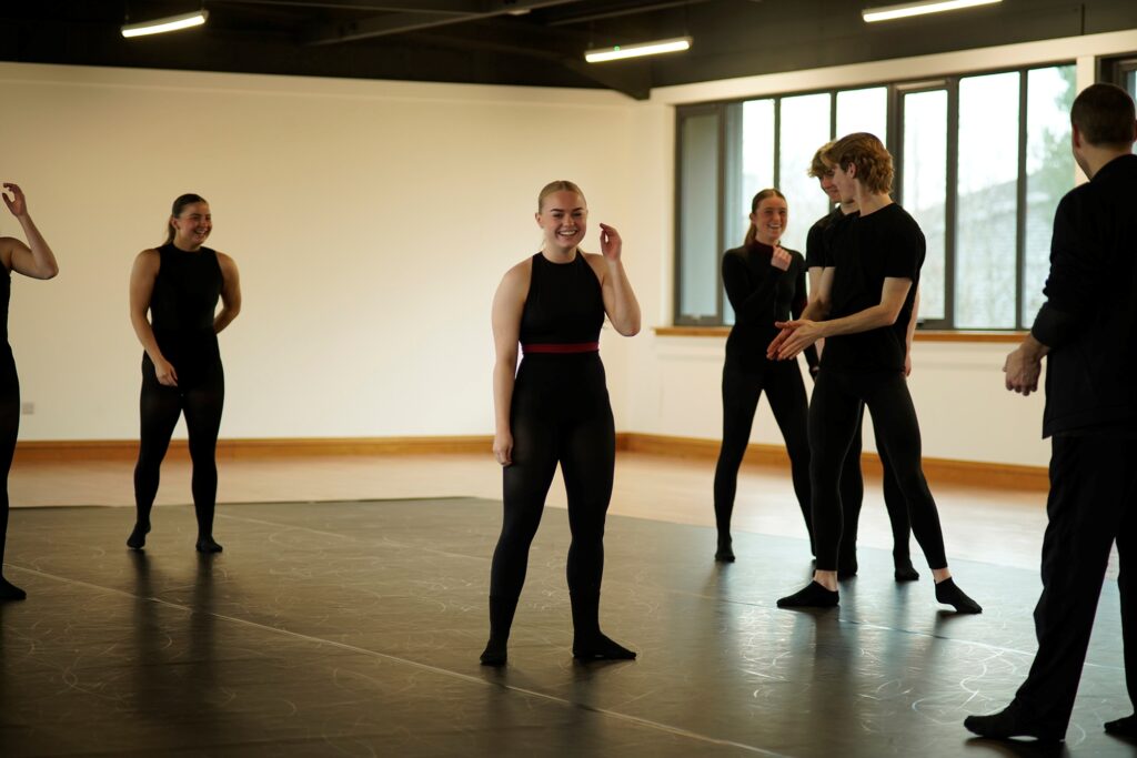 Contemporary dancers at the Scottish Institute of Theatre, Dance, Film and Television