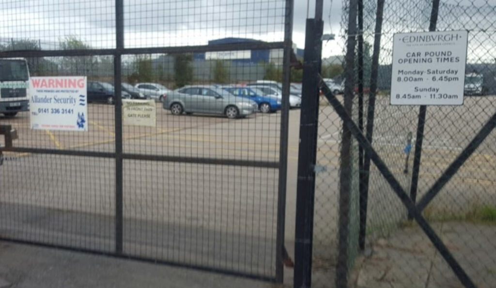 The City of Edinburgh Council's car pound. (C) Google Maps