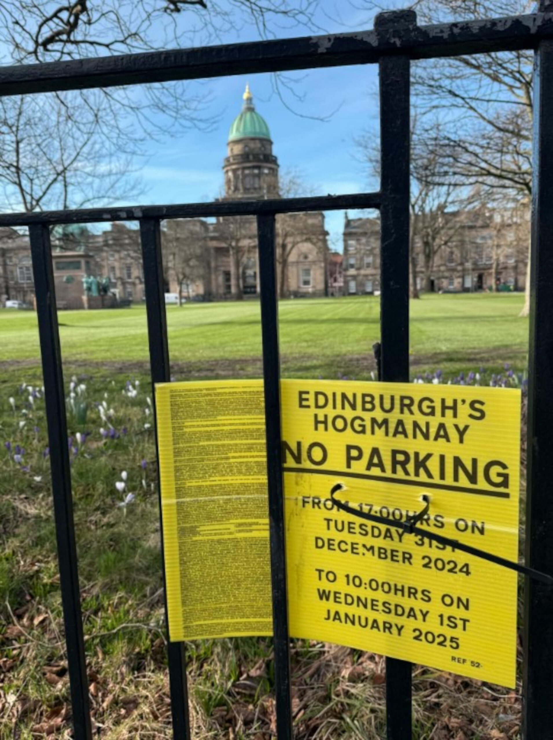 A sign at Charlotte Square (C) Stewart McCrone/Facebook