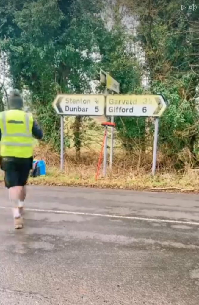 Steven cleaned dozens of signs across the whole county.