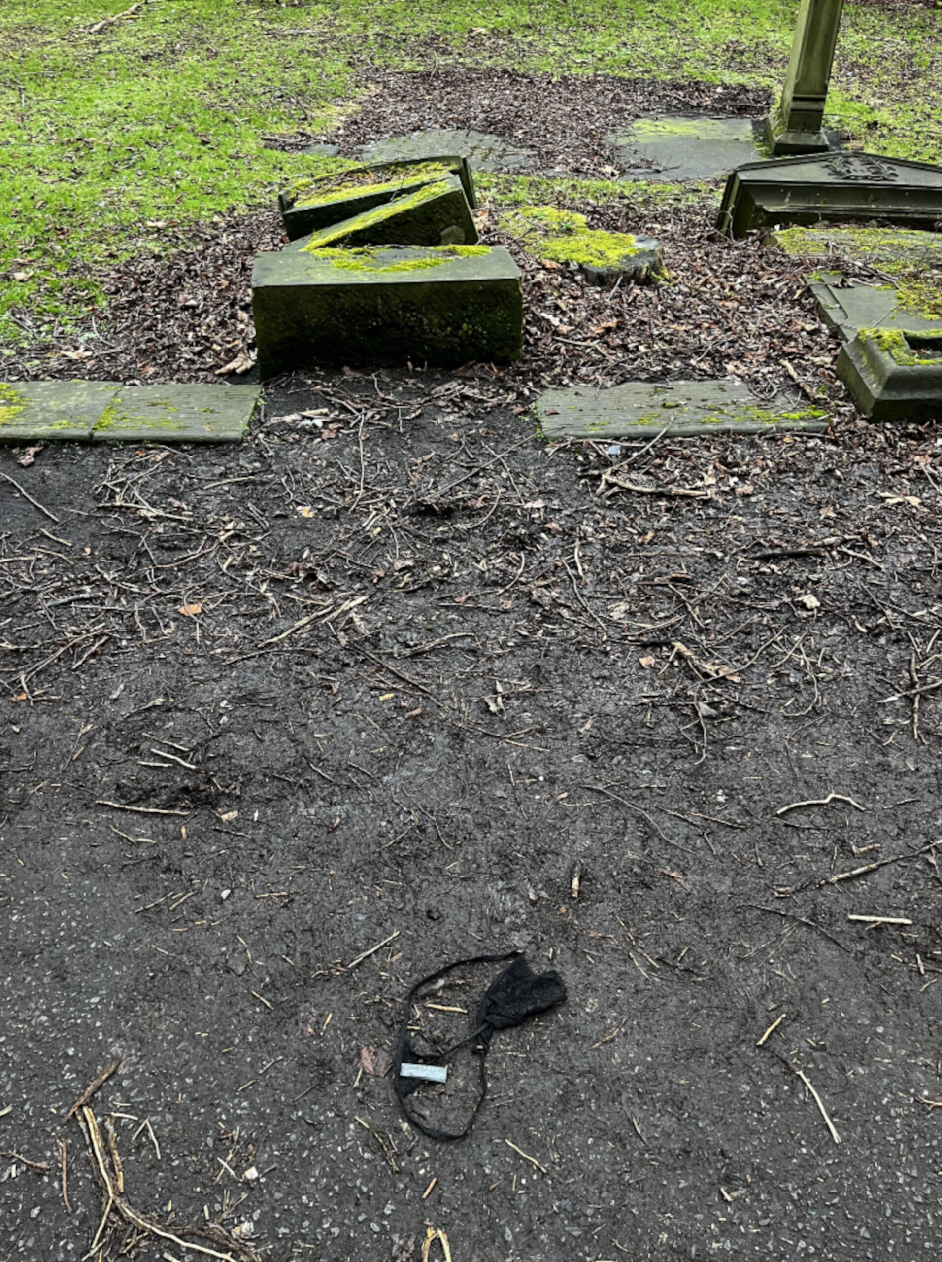 The underwear were found in a city centre graveyard. (C) Reddit.