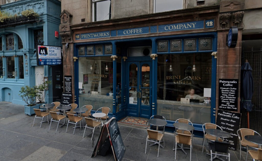 Printworks Coffee Company in Leith (C) Google Maps