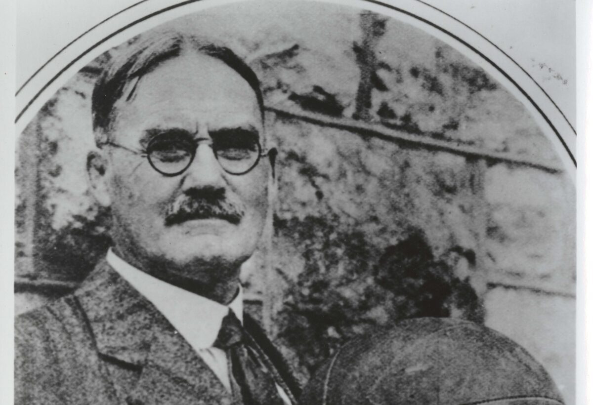 A photo of James Naismith, the creator of basketball.