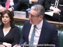 Keir Starmer in Westminster yesterday (C) @ChrisMurrayMP/X